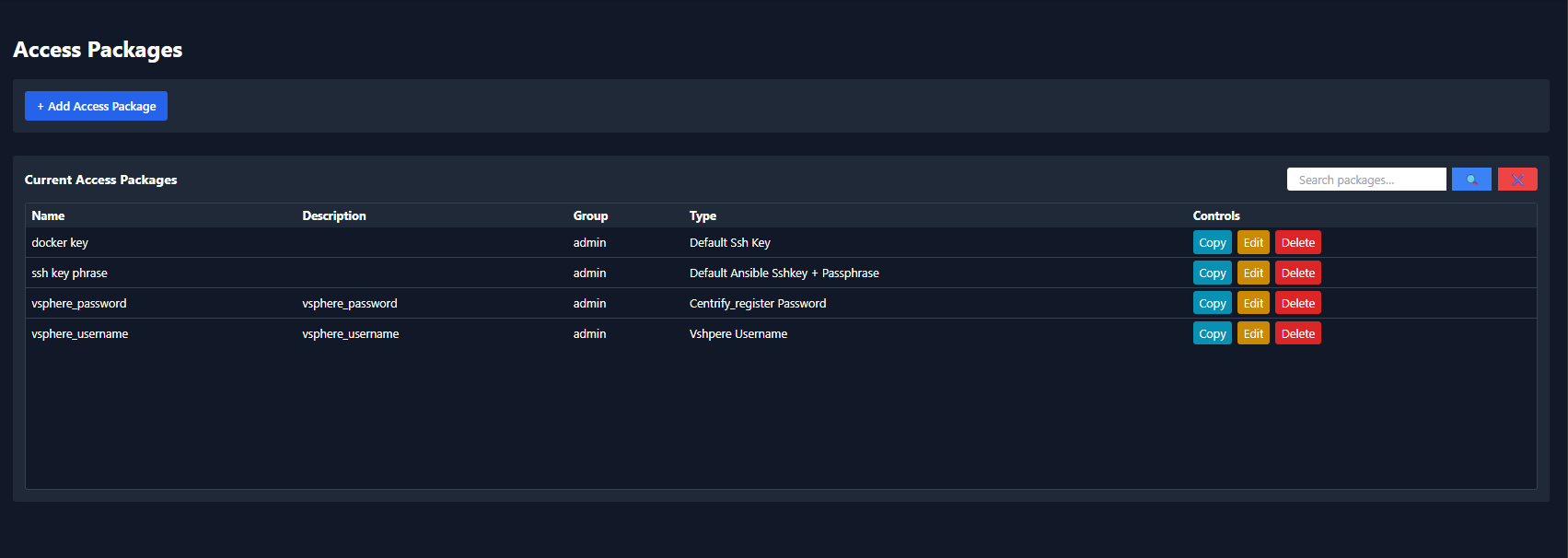 Main dashboard screenshot