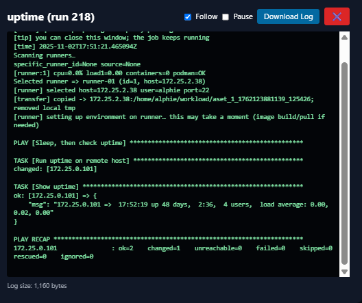 Main dashboard screenshot
